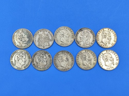 Lotto monete argento 5 - monete,