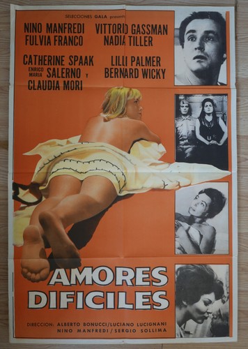 Amore difficile poster film - l'amore,