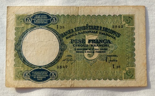 Cinque franchi 1939 - cinque,